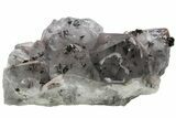 Quartz Crystal Cluster with Epidote Inclusions - China #214693-1